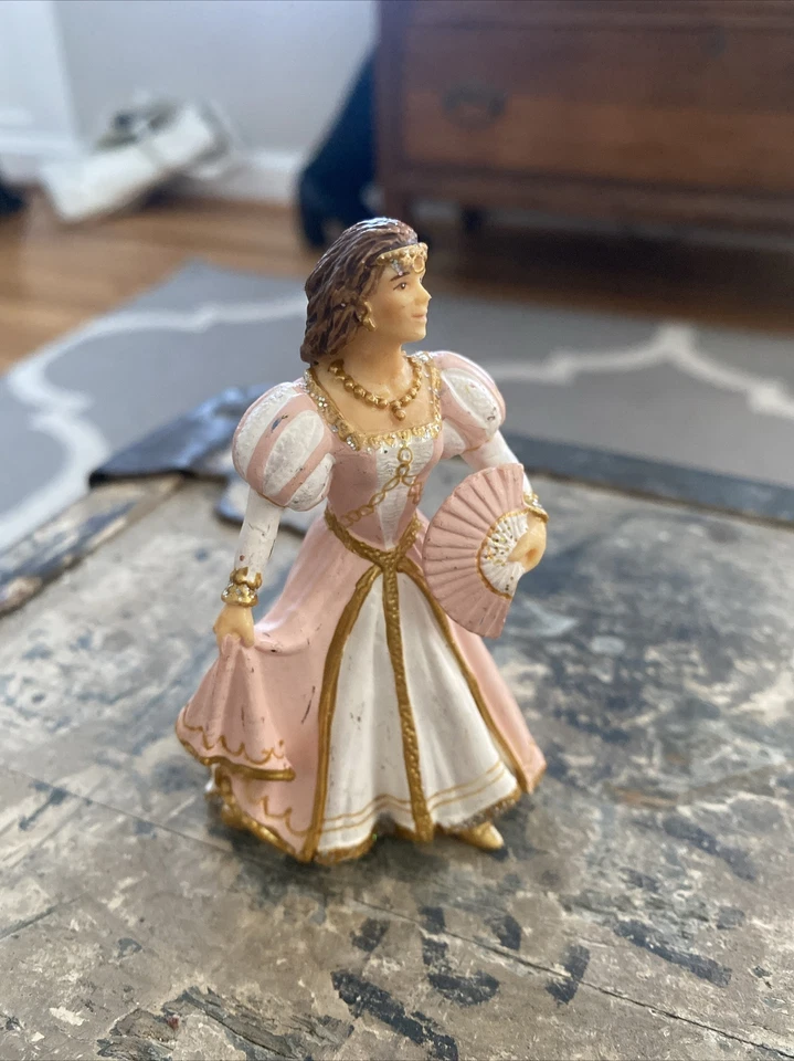 Schleich World of Knights PRINCESS w/FAN 70045 Retired Figure 2005 Ritter - Изображение 2 из 4