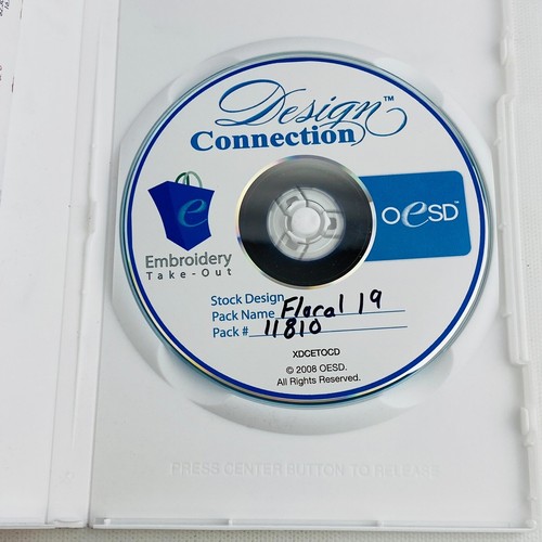 OESD Embroidery Designs CD Pack 11810 Floral 20 Designs 2008 - Picture 5 of 7
