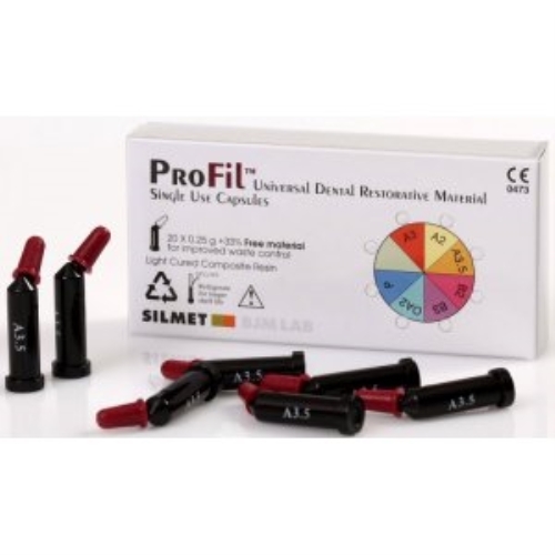 Silmet Profil A3 Dental Compules - 20 Unidose Composite Tubes