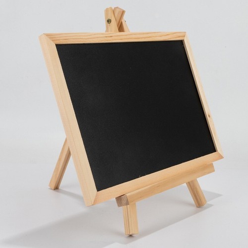13 18cm Wood Blackboard Small Milk Tea Coffee Shop Message Board Decor Ornaments - Picture 3 of 13