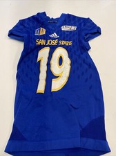Game Worn Used adidas San Jose State Spartans SJSU Football Jersey 2 Medium #19