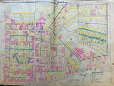 1907 TEUTONIA HALL PENN BREWERY DEUTSCHTOWN ALLEGHENY PITTSBURG PA ATLAS MAP
