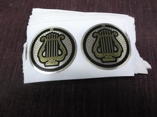 trophy parts lot of 10 music mylar lyre PDU 2" diameter