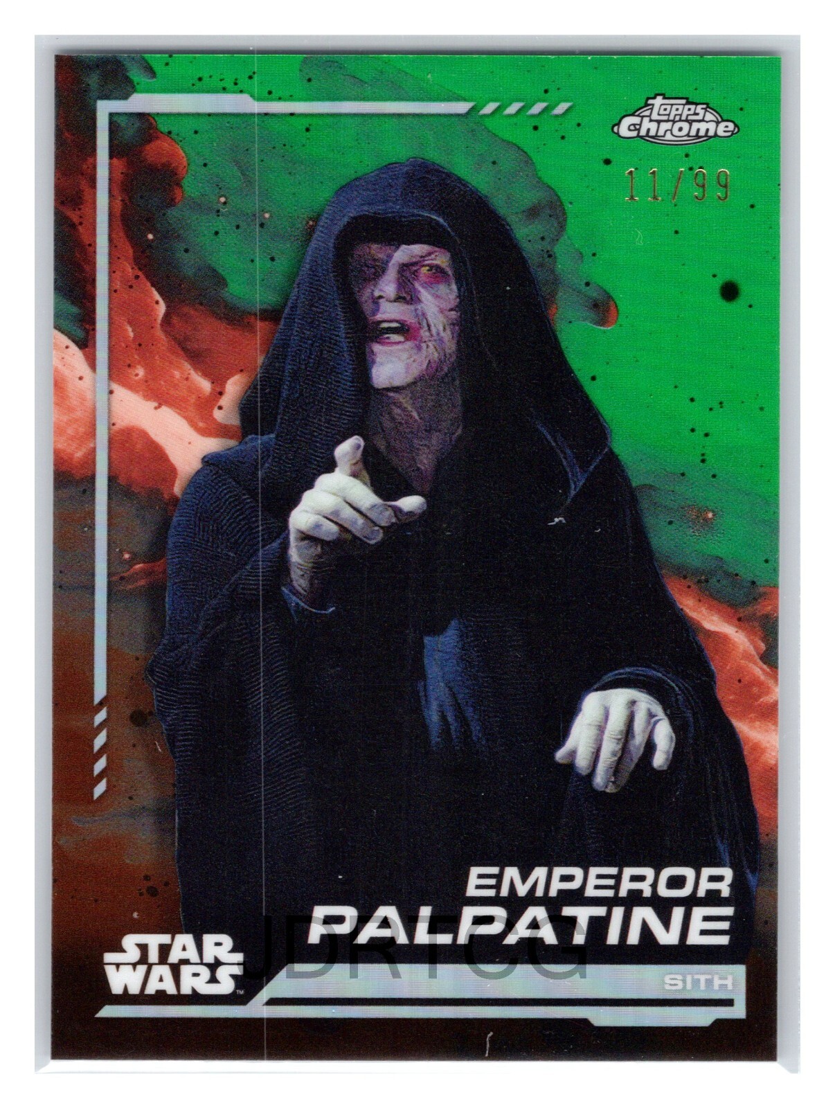 2024 Star Wars Topps Chrome Green Refractor #131 Emperor Palpatine (11) /99