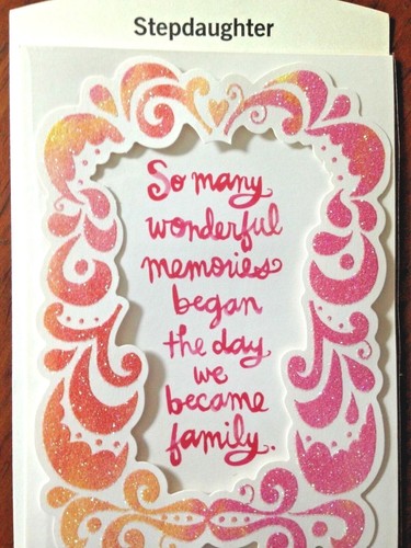 Tarjetas de cumpleaños HIJASTRA "Feliz cumpleaños hijastra - ¡Eres familia! 14B - Imagen 7 de 14