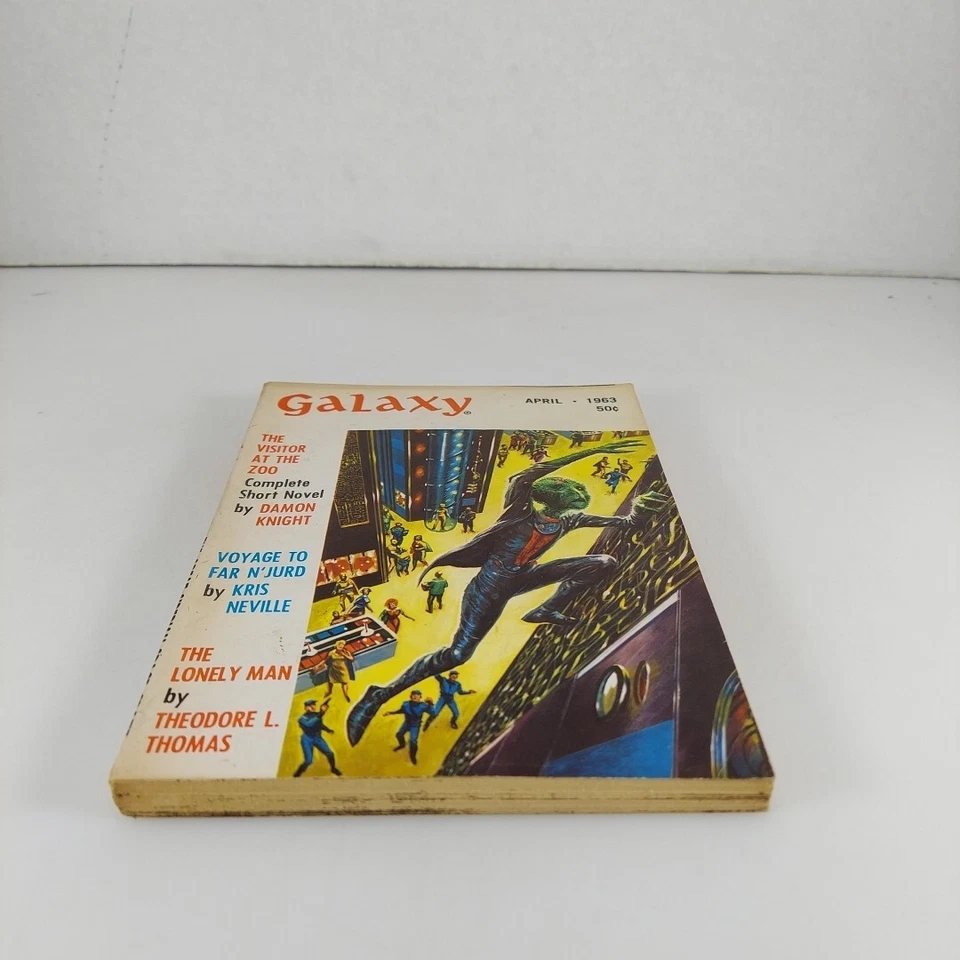 GALAXY Science Fiction Magazine Apr 1963 Damon Knight, Willy Ley, Kris Neville - Image 3 of 4