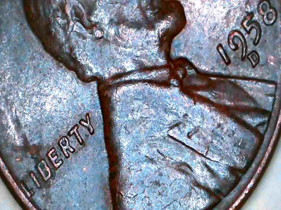 1958 D Wheat Penny “L” Error On The Rim Rare - Image 4 of 4