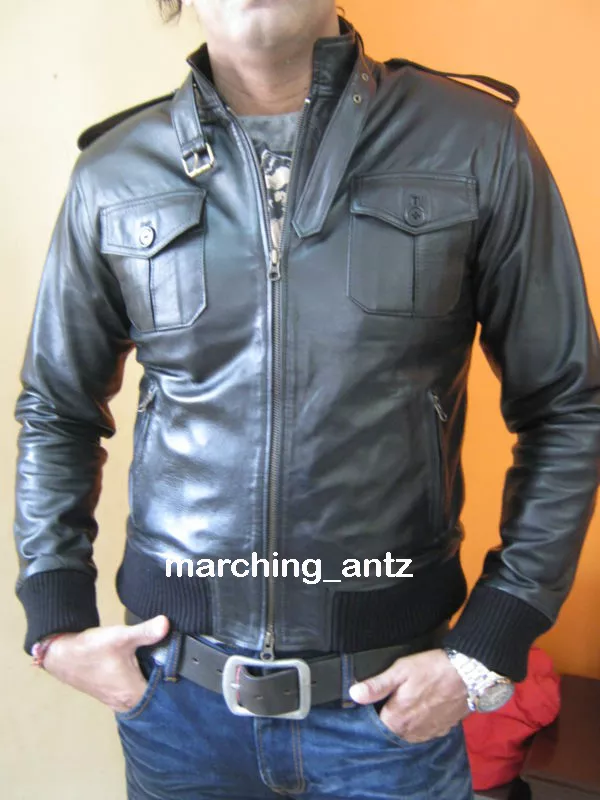 Designer leather bomber jacket cheap
