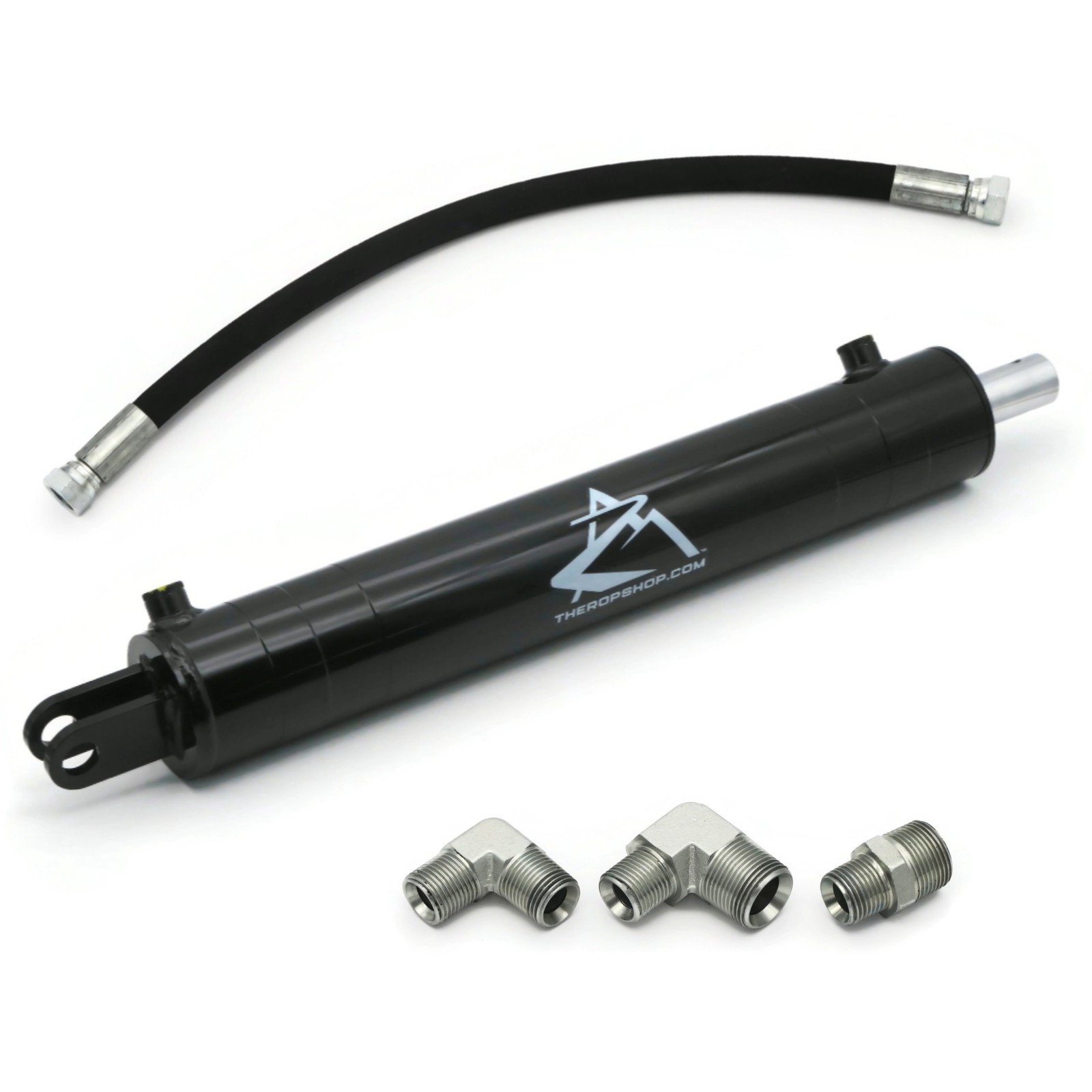 Log Splitter Hydraulic Cylinder Hose & Fittings Kit 4" Bore 24" Stroke 3500 PSI