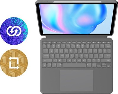 Logitech Combo Touch Apple iPad Air 13 Zoll Tastaturhülle QWERTZ Grau 2026