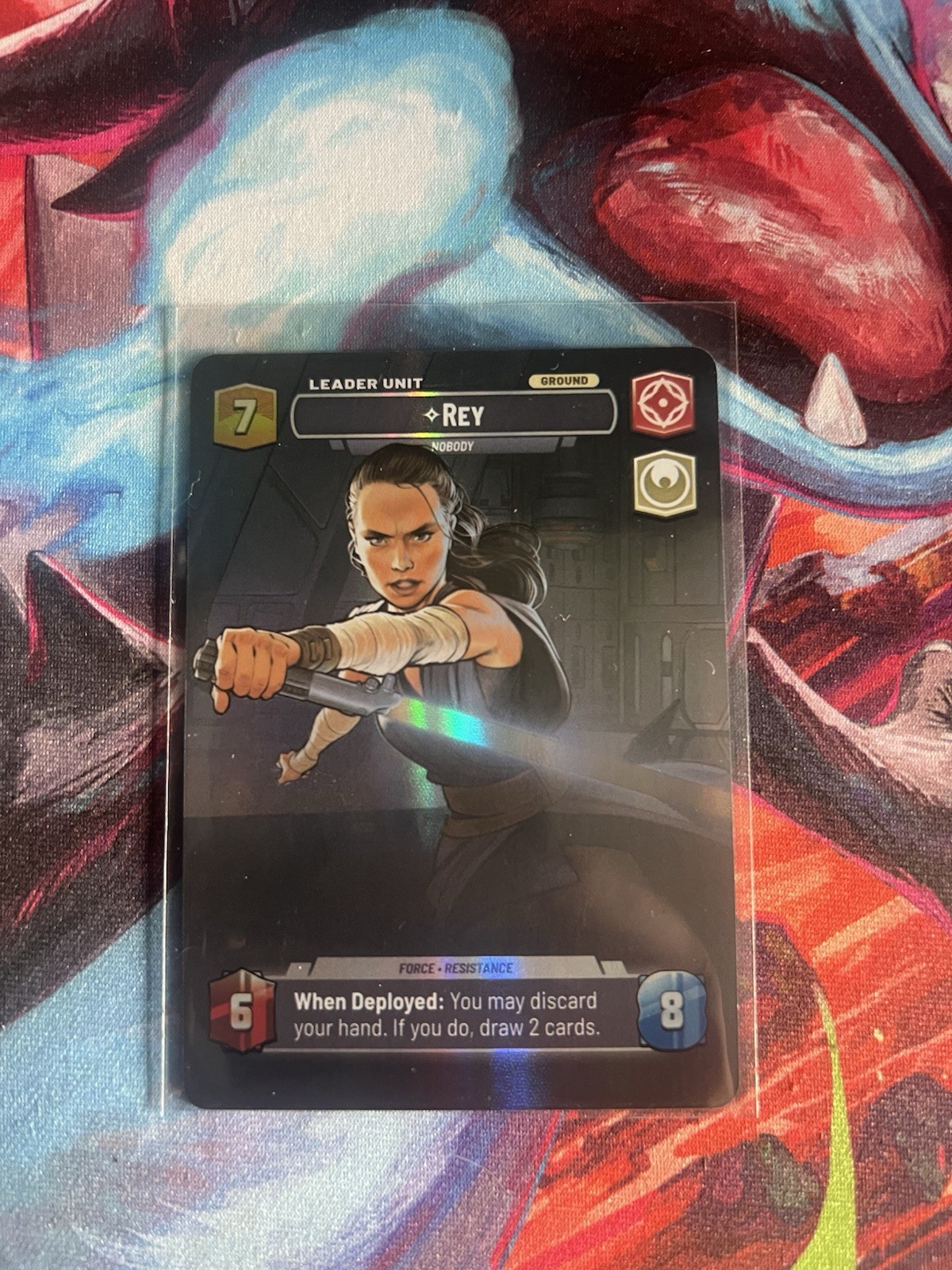 Star Wars Unlimited Rey - Nobody Showcase #1016 NM Foil Legends of the Force
