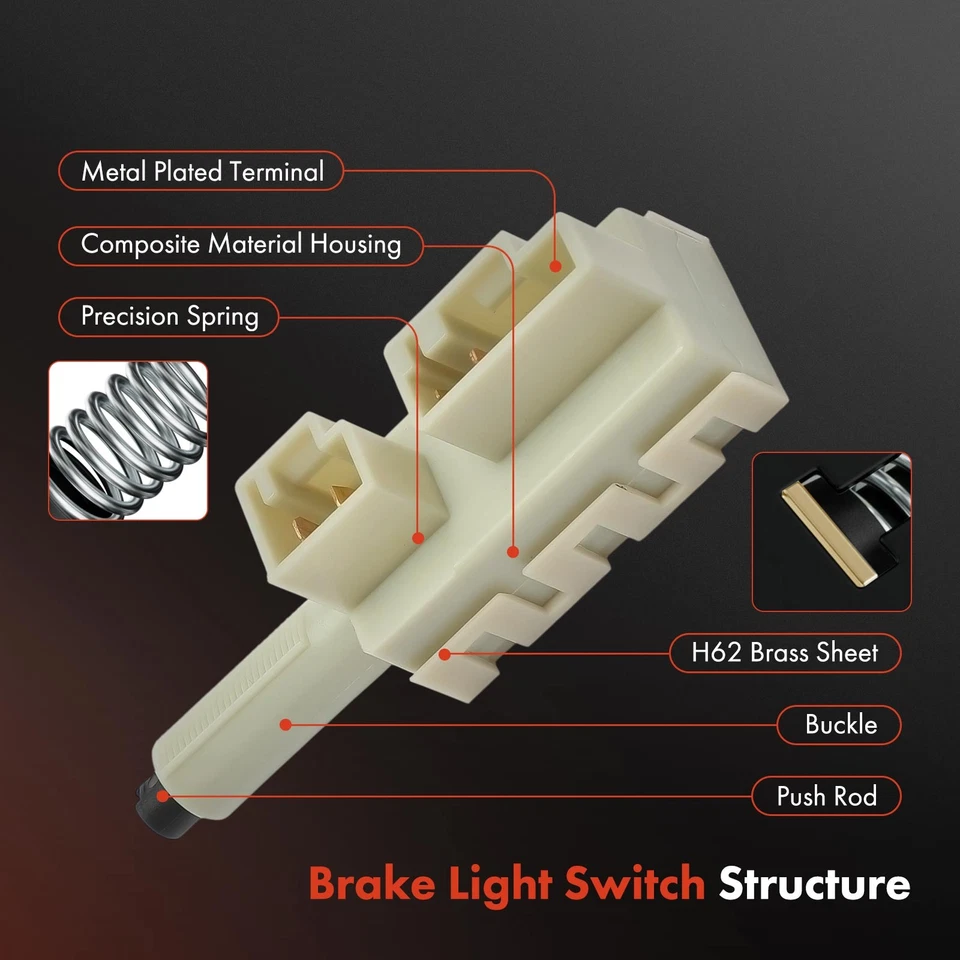 Interruptor de luz de freno para Chevy Equinox Buick Cadillac Acura Pontiac Saturn Olds Foto 2 de 4