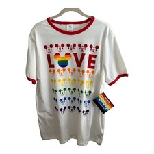 NWT Disney Rainbow Collection Mickey Mouse Love Pride Shirt Size 3L