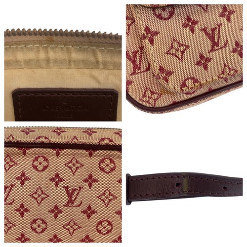 LOUIS VUITTON Monogram Mini Juliet MM M92219 Schultertasche Pochette Rosa Braun - Bild 5 von 10