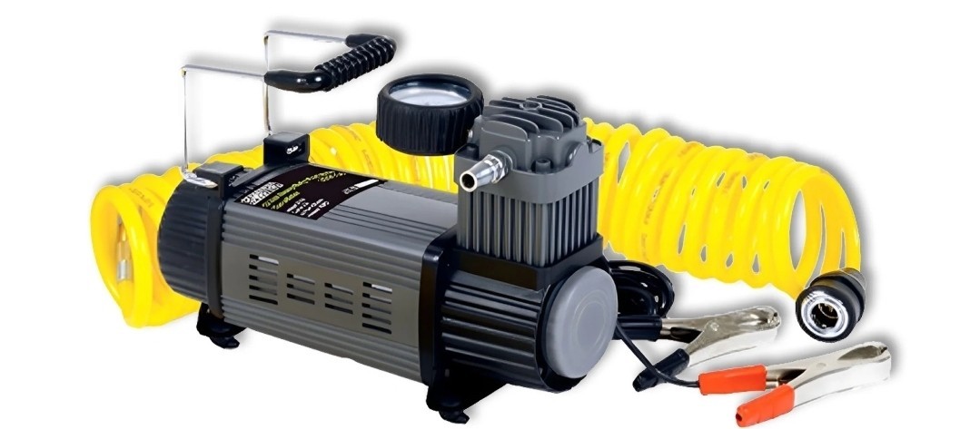 Master Mechanic 12 Volt Portable Tire Inflator with 120 Maximum PSI and Bag