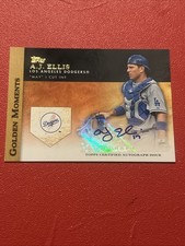⚾️ AJ ELLIS AUTOGRAPH AUTO 2012 Topps Signed Card #AE Dodgers GOLDEN MOMENTS