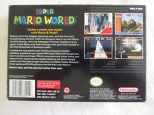 Super Mario World SNES Super Nintendo CIB 100% Complete 1991 Authentic Box RARE