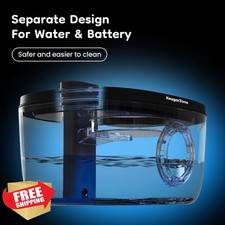 Wireless Cat Water Fountain 5L Stainless Steel Filtered