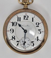 1921 Hamilton 940 Pocket Watch 21j 18s Double Sunk B B Royal Case 1432607 WORKS
