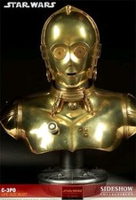 Sideshow Collectibles C-3po Life Size 1:1 Scale Bust Star Wars Long Sold Out 