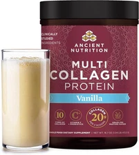 Ancient Nutrition Multi Collagen Protein Vanilla 8.9 Oz Exp 3/28