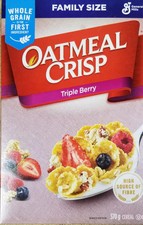 General Mills Family Size Oatmeal Crisp Triple Berry Cereal, 570g/20.1oz,