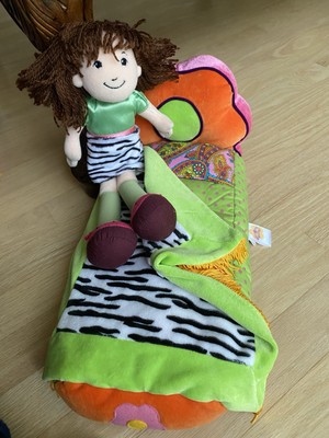 Groovy Girls Doll With Bed, Brown Hair, Lime Green, Zebra Print