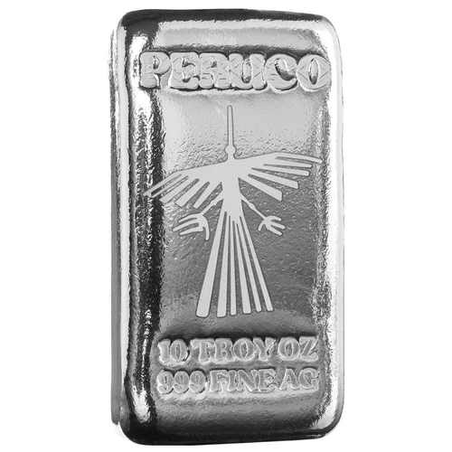10 oz Silver Bar PERUCO - The Condor .999 Silver Bullion Bar #A711