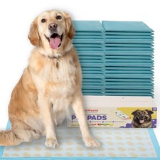 PETSWORLD Health Monitoring Dog Pee Pads - 37"x54" 25-Count 3XL Color-Changing