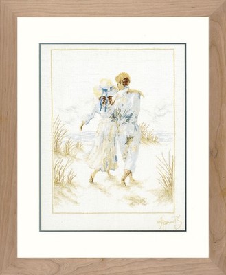 Lanarte Counted Cross Stitch Kit: Romance (Linen)