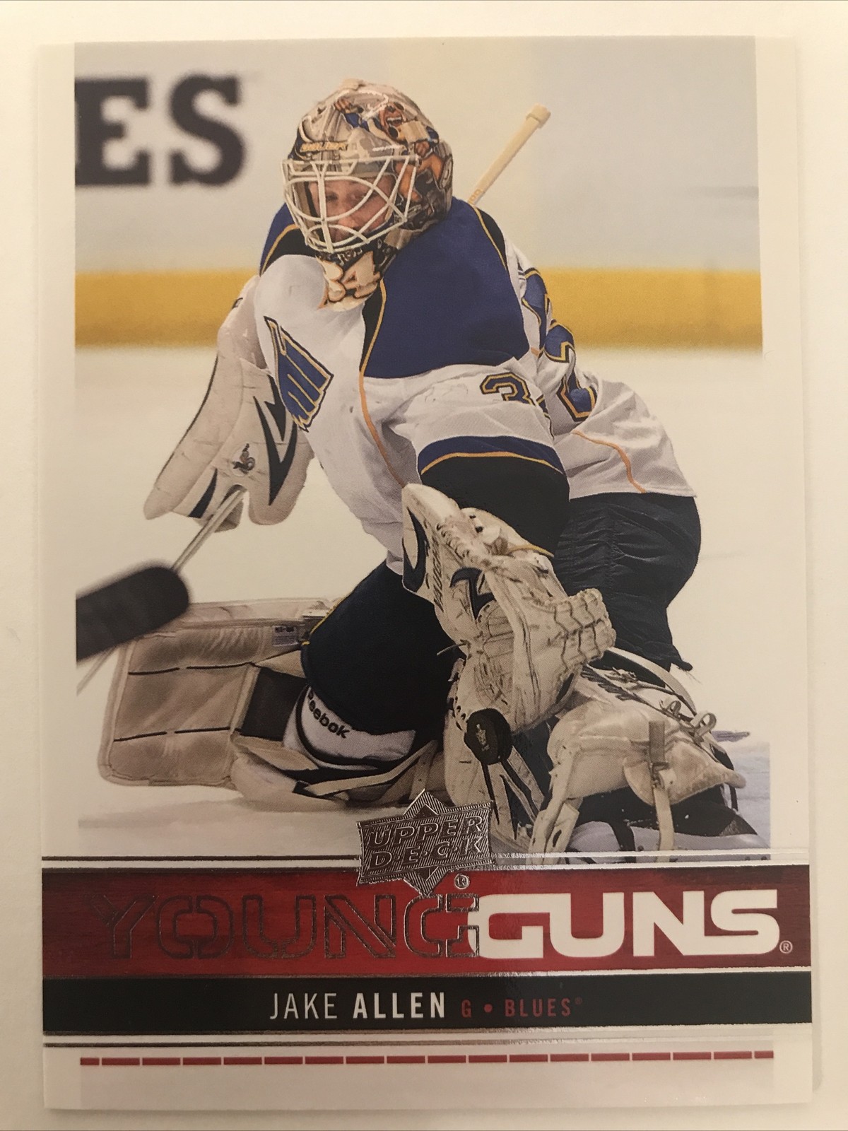 2012-13 Upper Deck Young Guns Jake Allen #244 Rookie Blues - TCCCX