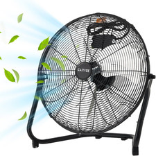 18 Inch Industrial Floor Fan 3300 Cfm 3 Speed 360 Tilt Metal For Garage Shop Gym