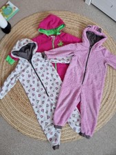 🌿 Paket 3x Overall Einteiler Größe 98 104 Mädchen Set