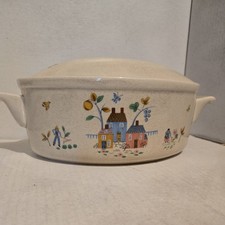 Vintage International Heartland Stoneware Covered Casserole Dish. Made In Japan