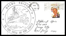 USCGC EDISTO WAG-284 END OF EARTH MAY 1958 BOSTON MA NAVAL CACHET BX2