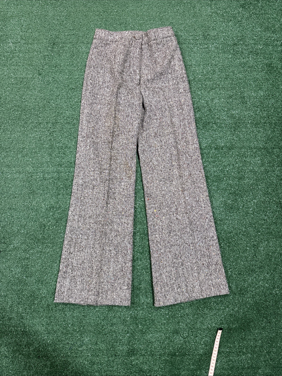 Vintage 70s Ms. Pioneer Western Tweed & Leather 3 Piece Suit Set Brown Size 10