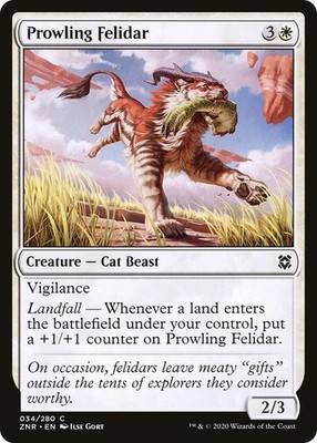 Prowling Felidar- (NM)--EN-[ZNR - 34]