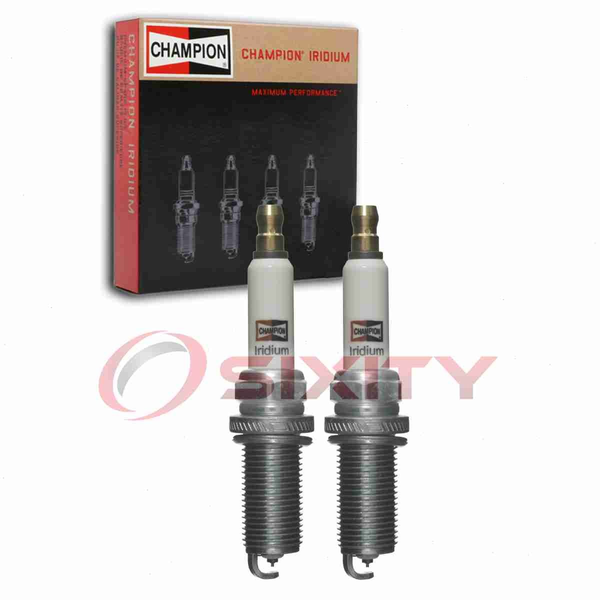 2 pc Champion Iridium 9033 Spark Plugs for REC8WYPB4 LFR6AIX-11 ILFR6J11K sk