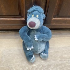 Disney Baloo Jungle Book Plush Toy Factory Blue Gray Stuffed Animal 12" Vintage