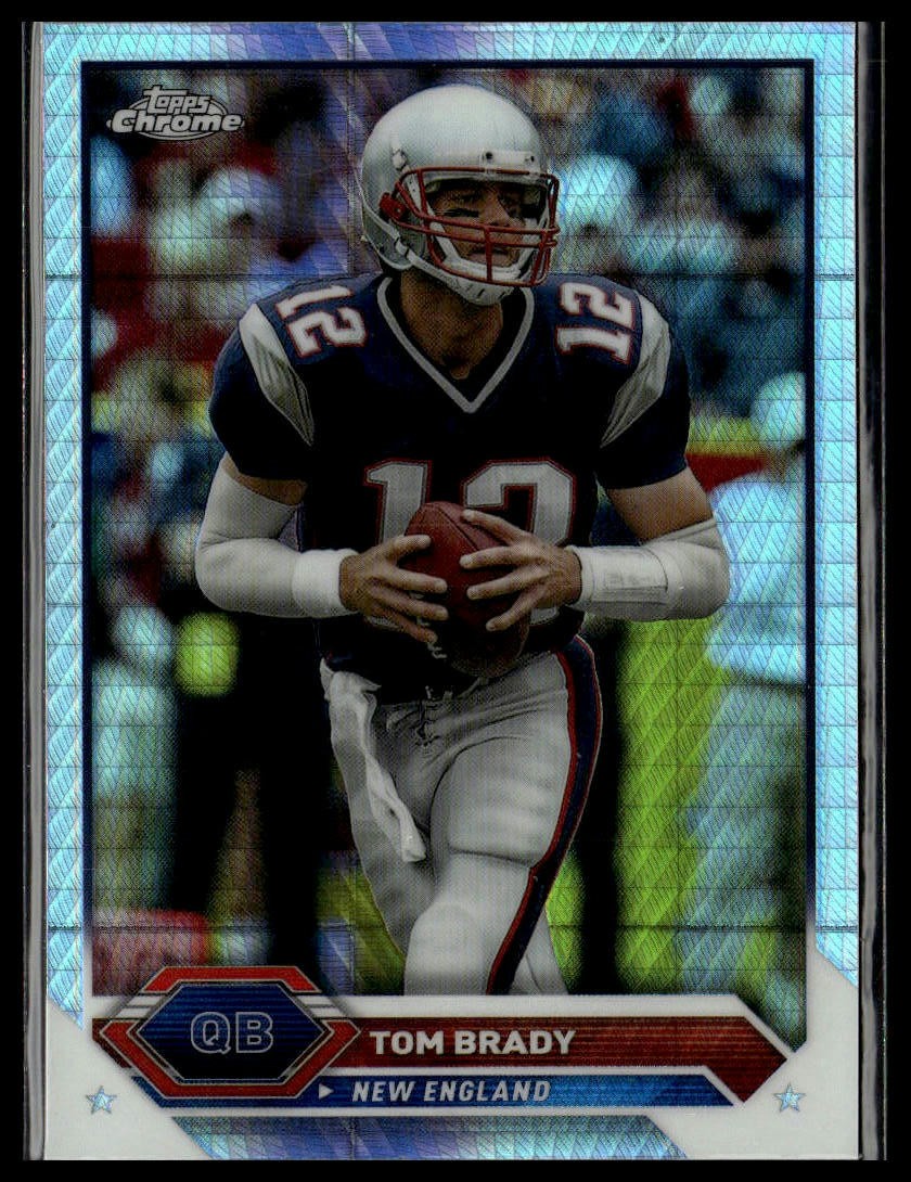 Tom Brady 2023 Topps Composite Topps Chrome Prism Refractor #14 Patriots