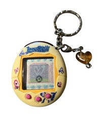 NEW BATTERY Tamagotchi Connection V2 2004 Yellow w/ Butterflies TESTED WORKING