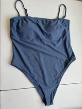 Tigerlily Women's One Piece Swimsuit Gray Grey Size Large Summer