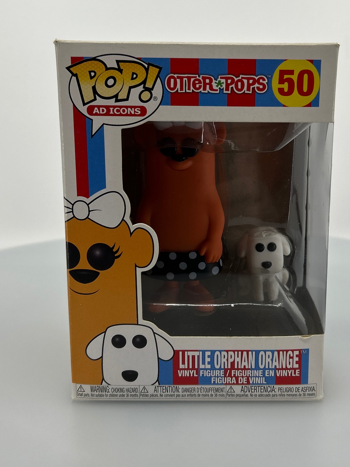 Funko Pop! Ad Icons Little Orphan Orange #50 Vinyl Figure Damaged Box See Pics