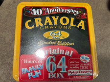 New 40th Anniversary Crayola Crayons 64 Box Limited Edition