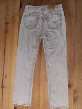 Vtg 80s Levis 501 Jeans Men Tag 32 x 30 Waist 30" Button Fly Gray Straight USA