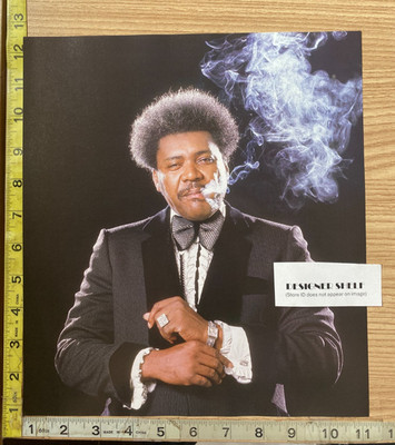 Don King In Black Tuxedo Smoking Scene Book Photograph