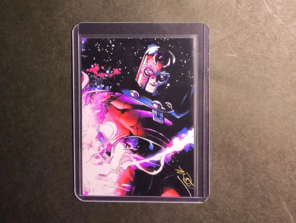 Marvel Custom Made Sketch Card Print  Magneto ACEO!