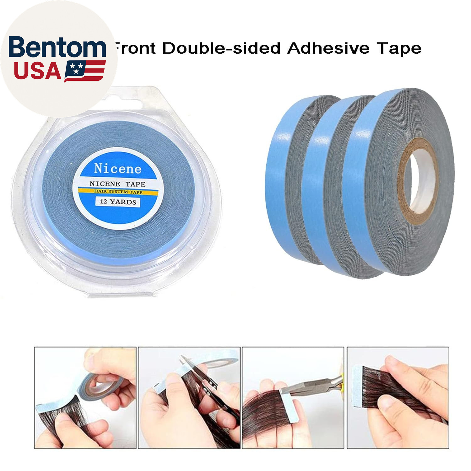 Hair System Tape Roll Lace Front Support Tape for Wigs,Toupee, Hair Pieces and H