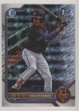 2022 Bowman Chrome Prospects Shimmer Refractor Willy Fanas #BCP-196 00jz