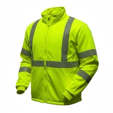 Pyramex RPB3810X4 Workwear Safety Jacket Hi-Vis Green Mens 4XL Type R Class 3